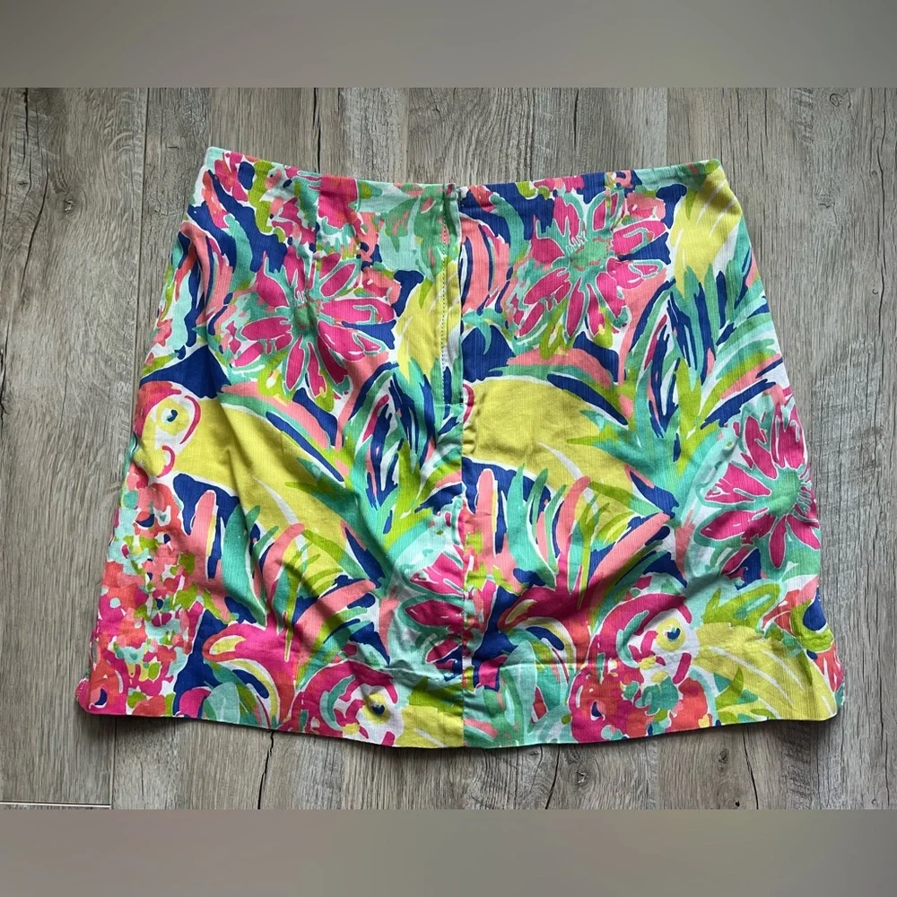 LILLY PULITZER RHEA CASA BANANA PRINT SKIRT/SKORT SIZE 4 - Picture 2 of 8